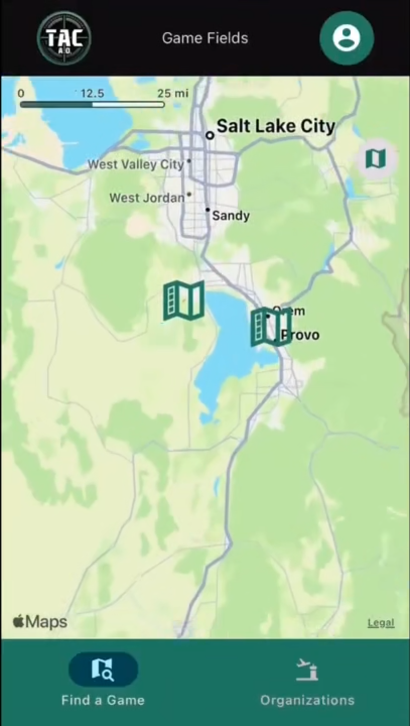Browse game fields across your region